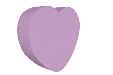 Şeffaf arkaplanda mor kalbin dijital png çizimi. İzole görüntü, sevgililer günü, aşk, romantizm ve kutlama..