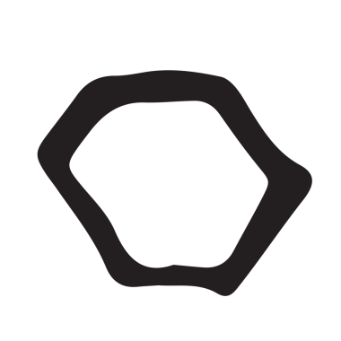 Şeffaf arkaplanda siyah şeklin dijital png çizimi. Ayrı görüntü, soyut, desen ve şekiller kavramı.