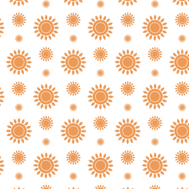 Şeffaf arkaplanda turuncu güneşin dijital png çizimi. İzole görüntü, desen ve şekiller kavramı.