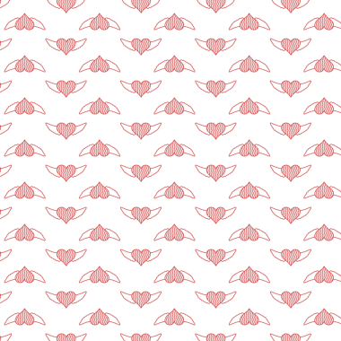 Şeffaf arkaplanda kırmızı desenlerin dijital png çizimi. İzole görüntü, desen, sembol ve şekil kavramı.