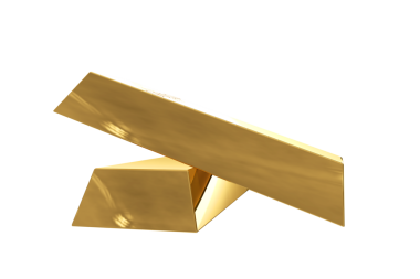 Şeffaf arkaplanda altın külçelerinin dijital png çizimi. İzole imaj, lüks ve finans kavramı.