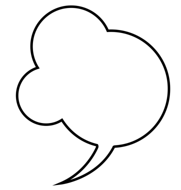 Saydam arkaplanda kopyalama alanı olan boş beyaz konuşma baloncuğunun dijital png çizimi. Ayrı görüntü, iletişim ve konuşma.