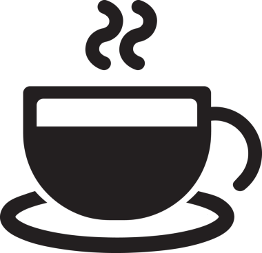 Şeffaf arkaplanda kahve ikonunun dijital png çizimi. Ayrı görüntü, soyut, şekiller ve desenler.