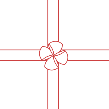 Şeffaf arkaplanda kırmızı kurdelenin dijital png çizimi. Ayrı görüntü, hediyeler, kutlamalar ve dekorasyonlar..