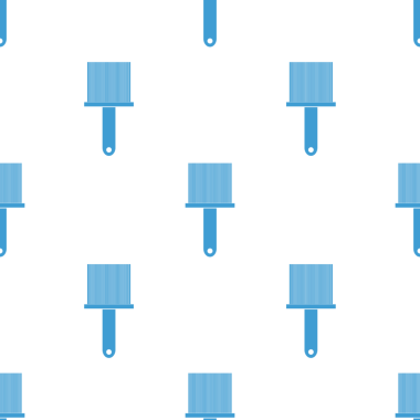 Şeffaf arkaplanda mavi fırçaların dijital png çizimi. İzole görüntü, resim ve desen kavramı.
