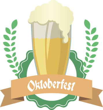 Şeffaf arkaplan üzerindeki oktoberfest metnin dijital png çizimi. İzole imaj, kutlama ve gelenek kavramı.