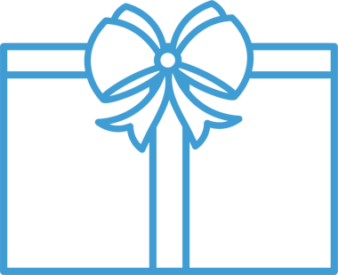 Şeffaf arkaplanda kurdeleyle mevcut zamanın dijital png illüstrasyonu. İzole edilmiş görüntü, hediyeler ve kutlamalar.