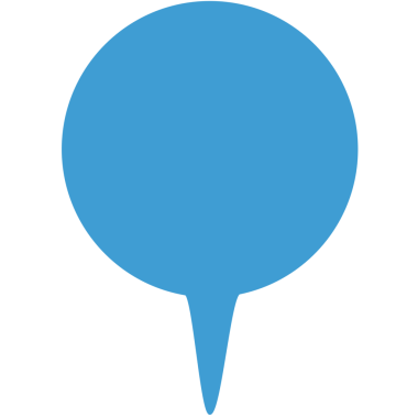 Şeffaf arkaplanda mavi lokasyonun dijital png çizimi. İzole görüntü, GPS teknolojisi ve yön.