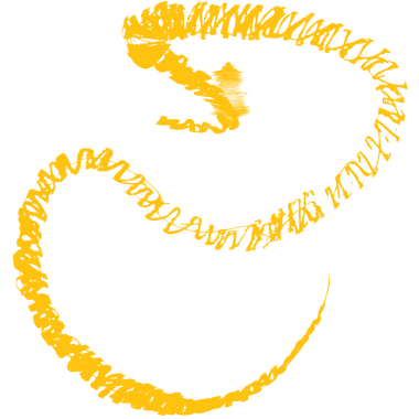 Şeffaf arkaplanda sarı okun dijital png çizimi. İzole görüntü, şekil ve sembol kavramı.