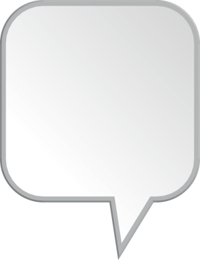 Saydam arkaplanda kopyalama alanı olan konuşma baloncuğunun dijital png çizimi. İzole görüntü, şekiller ve mesaj konsepti.