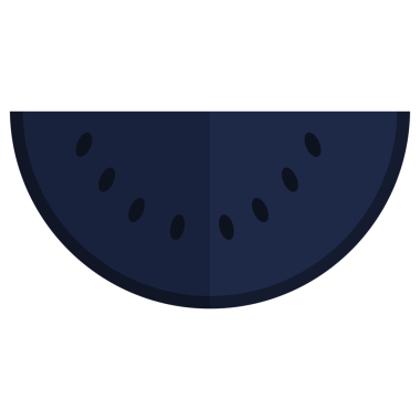 Şeffaf arkaplanda koyu mavi dairenin yarısının dijital png çizimi. İzole görüntü, tasarım arkaplanı.