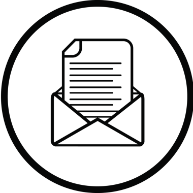 Çemberin dijital png çizimi ve şeffaf arkaplanda harf simgesi. Ayrı görüntü, mektuplar ve iletişim..