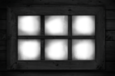 Saydam arkaplanda koyu çerçeveli altı pencere camının dijital png çizimi. Ayrı görüntü, görüntü, ışık, çerçeve.