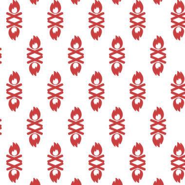 Şeffaf arkaplanda kırmızı kamp ateşlerinin dijital png çizimi. İzole görüntü, kamp ve model kavramı.