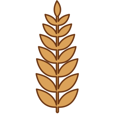 Şeffaf arkaplanda mısır gevreği sembolünün dijital png çizimi. İzole görüntü, gıda ve tarım kavramı.