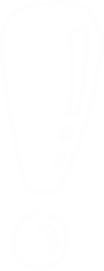 Şeffaf arkaplanda ünlem işaretinin dijital png çizimi. İzole görüntü, mesaj ve sembol kavramı.