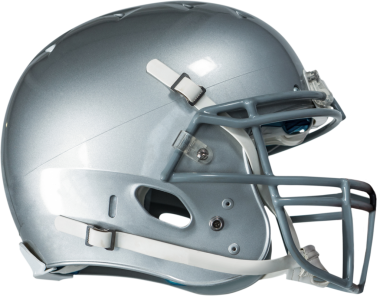 Şeffaf arka planda Amerikan futbol kaskının dijital png çizimi. İzole görüntü, spor ve ekipman.