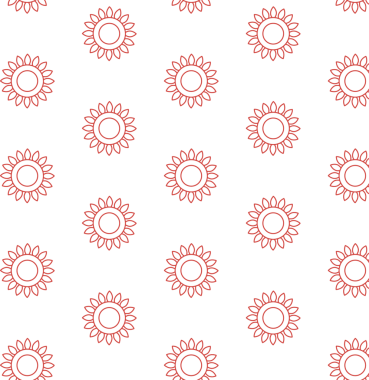 Kırmızı çiçeklerin dijital png çizimi şeffaf arkaplanda tekrarlandı. Ayrı resim, tasarım arkaplan ve maket.