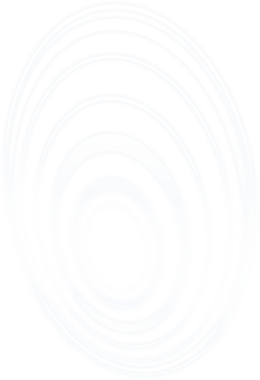 Şeffaf arkaplanda beyaz eşmerkezli halkaların dijital png çizimi. İzole görüntü, veri işleme ve dijital arayüz.