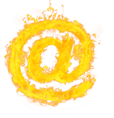 Şeffaf arkaplanda alevlerin dijital png çizimi var. İzole görüntü, teknoloji ve sosyal medya kavramı.