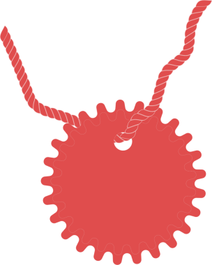 Şeffaf arkaplanda boş etiketin dijital png çizimi. İzole imaj, perakende ve alışveriş kavramı.