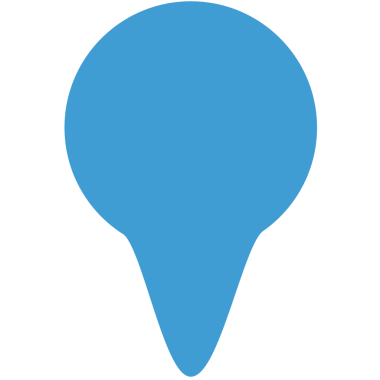 Şeffaf arkaplanda mavi etiketin dijital png çizimi. İzole görüntü, seyahat ve işaretleme kavramı.