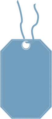 Saydam arkaplanda kopya alanı olan mavi etiketin dijital png çizimi. İzole görüntü, şekiller ve iletişim.