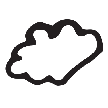 Şeffaf arkaplanda bulut sembolünün dijital png çizimi. İzole görüntü, bulut iletişimi ve ağ konsepti.