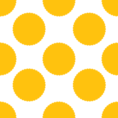Şeffaf arkaplanda tekrarlanan som sarı yuvarlakların dijital png çizimi. İzole görüntü, kalıp ve arkaplan tasarımı.