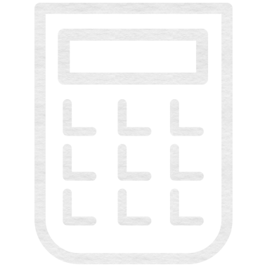 Şeffaf arkaplanda hesap makinesi sembolünün dijital png çizimi. İzole görüntü, eğitim ve matematik kavramı.