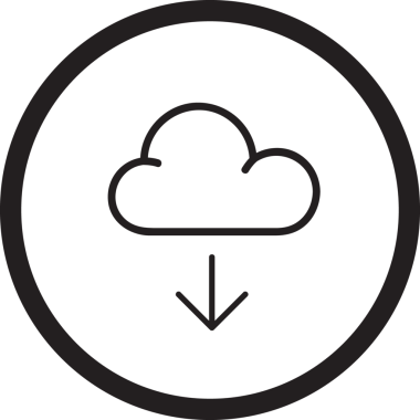 Şeffaf arkaplanda bulut sembolünün dijital png çizimi. İzole görüntü, bulut iletişimi ve ağ konsepti.