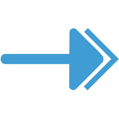 Şeffaf arkaplanda mavi okun dijital png çizimi. İzole görüntü, şekiller ve yön kavramı.