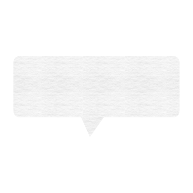 Saydam arkaplanda kopyalama alanı olan beyaz konuşma baloncuğunun dijital png çizimi. Ayrı şekiller ve iletişim..