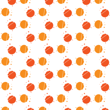 Şeffaf arkaplanda turuncu ve kırmızı barbekü desenlerinin dijital png çizimi. İzole görüntü, barbekü, kalıp ve şekil kavramı.