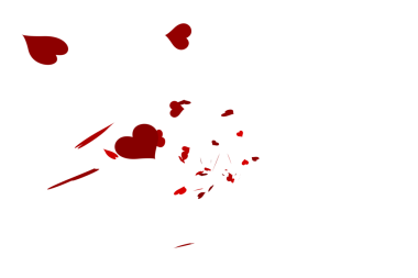 Şeffaf arkaplanda kırmızı kalplerin dijital png çizimi. İzole görüntü, aşk ve sevgililer günü konsepti.