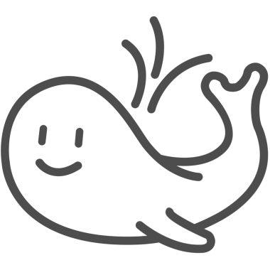 Şeffaf arkaplanda balina simgesinin dijital png çizimi. İzole görüntü, hayvanlar ve doğa konsepti.