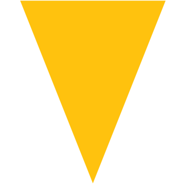 Şeffaf arkaplanda büyük sarı üçgenin dijital png çizimi. Ayrı görüntü, geometrik figür, tasarım arkaplanı ve maket.