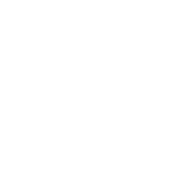 Şeffaf arkaplanda beyaz moleküllerin dijital png çizimi. İzole görüntü, bilim, renk ve tasarım arka planı.