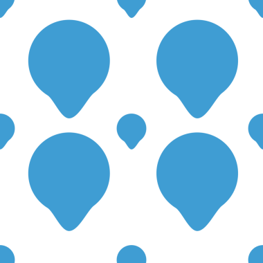 Şeffaf arkaplanda tekrarlanan hedef iğnelerinin mavi deseninin dijital png çizimi. İzole görüntü, kalıp ve şekil kavramı.