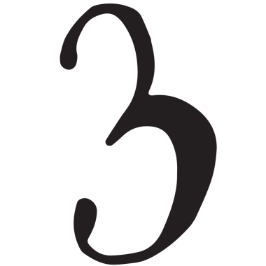 Şeffaf arkaplanda büyük siyah 3 basamaklı dijital png çizimi. İzole resim, imza ve ileti.