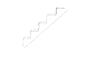 Şeffaf arkaplanda merdivenlerin dijital png çizimi. İzole görüntü, iç mekan, tasarım ve mimari kavramı.