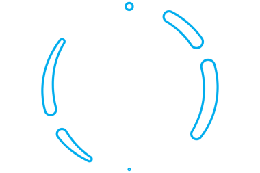 Şeffaf arkaplanda mavi dairesel şeklin dijital png çizimi. Ayrı resim, tasarım arkaplan ve maket.