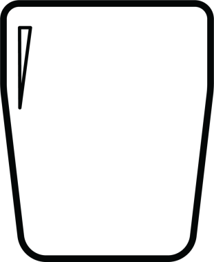 Şeffaf arkaplanda uzun cam çizgilerin dijital png çizimi. İzole edilmiş görüntü, susuzluk ve içki..