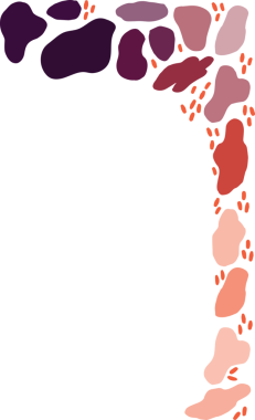 Şeffaf arkaplanda farklı renkli noktaların dijital png çizimi. Ayrı resim, tasarım arkaplan ve maket.