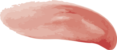 Şeffaf arka planda pembe boya lekesinin dijital png çizimi. Ayrı görüntü, renk ve şekil kavramı.