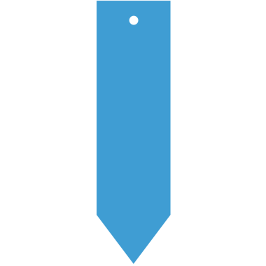 Saydam arkaplanda kopya alanı olan mavi yer iminin dijital png çizimi. İzole resim, okuma ve yazma kavramı.