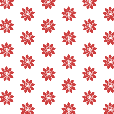 Kırmızı çiçek tasarımının dijital png çizimi şeffaf arkaplanda tekrarlandı. İzole görüntü, doğa, model ve arkaplan tasarımı.