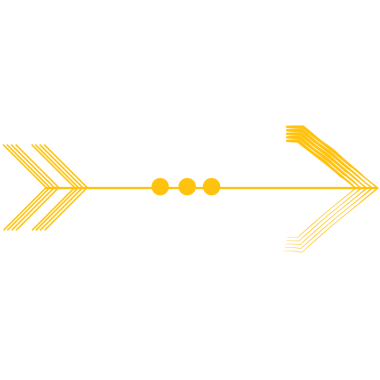 Şeffaf arkaplanda sarı okun dijital png çizimi. Ayrı görüntü, oklar, şekiller ve yönler.