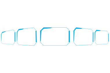 Şeffaf arkaplanda soyut şeklin dijital png çizimi. İzole görüntü, soyutlama ve şekil kavramı.