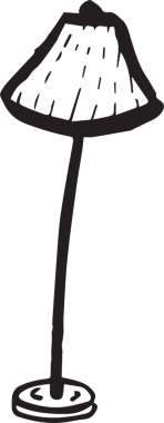 Şeffaf arkaplanda büyük bir lambanın dijital png çizimi. İzole görüntü, ev ışıklandırması, iç döşemeler..